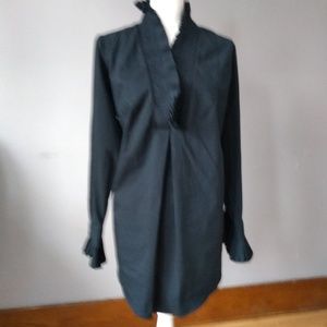 Soft Surroundings tunic navy blue shirt, M